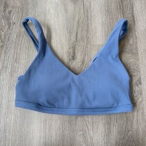 Aerie offline Women's Blue Ribbed Bralette M NWOT